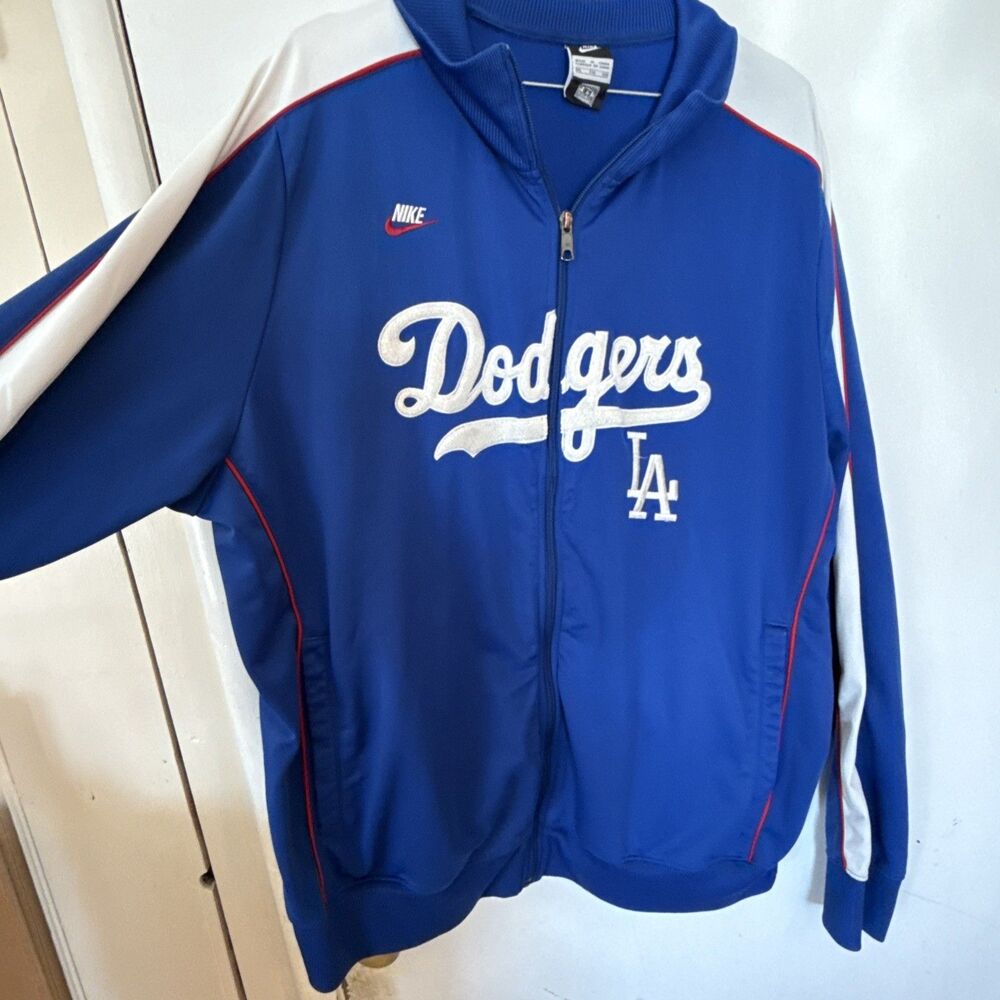 Vtg Nike Los Angeles Dodgers Jacket Cooperstown Collection Embroidered Men's XXL - Picture 9 of 15